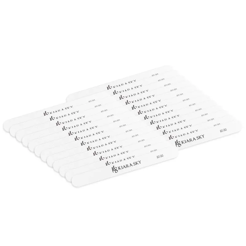Straight-Edge Nail File 80/80 Grit – Pack Of 25 1