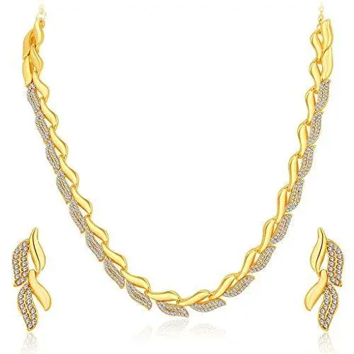 Sukkhi Graceful Gold-Plated Ad Necklace Set – Elegant Traditional Look For Women 1