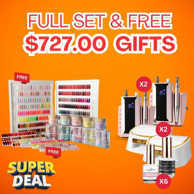 Super Deals Chance Trio Nail Set: 252 Coordinating Colors + Dual Chart Books & Bonus Gifts 1