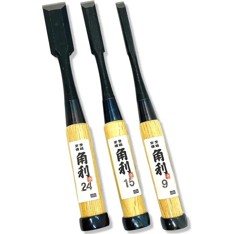 Traditional Japanese Oire Nomi Chisel Set – 3-Piece For Precision Woodworking 1