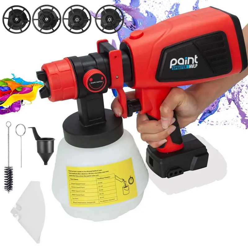 Uk-Stocked Milwaukee M18 Cordless Hvlp Paint Sprayer – Brushless Spray Gun With 4 Nozzles For Indoor And Outdoor Use 1
