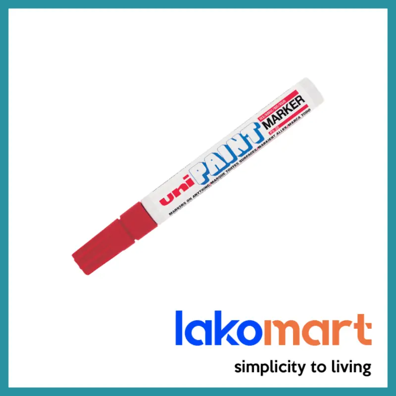 Uni Px-20 Thick-Tip Paint Marker – Black, White, Red, Blue, Yellow, Green 1