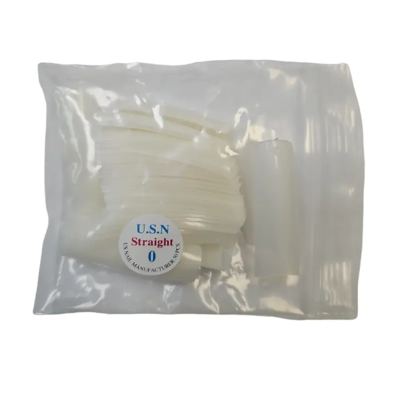 Usn Natural Straight Nail Tips – Pack Of 50 1