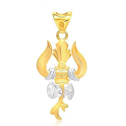 Vina Fashion Religious Gold-Brass Alloy God Pendant With Cz Stones – Unisex Devotional Jewelry Vkp1559Ga 1