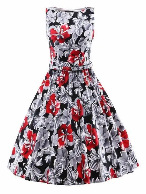Vintage-Inspired Sleeveless Summer Dress – Retro 1950S–60S Style 1