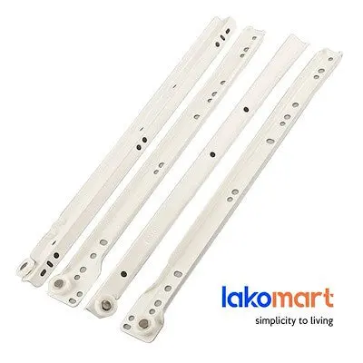 White Heavy-Duty Drawer Slide – Smooth-Glide Linear Motion Hardware 1