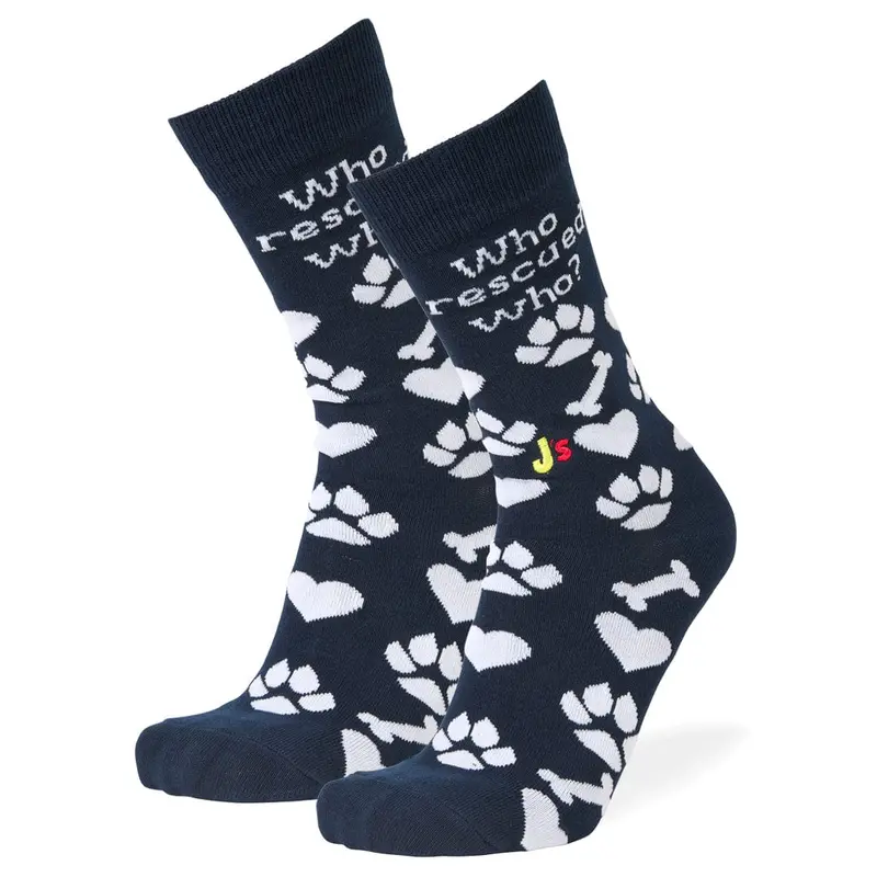 ‘Who Rescued Who?’ Crew Socks 1