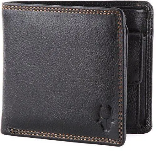Wildhorn Pure Luxuries Black Genuine Leather Wallet – Slim 8-Card Organizer For Men 1