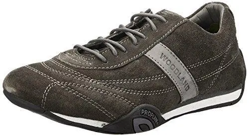 Woodland Dark Grey Leather Sneakers – Men’S Size 9 Uk (43 Eu) 1