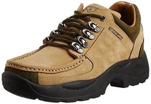 Woodland Khaki Leather Sneakers For Men – Size 6 Uk (40 Eu) 1