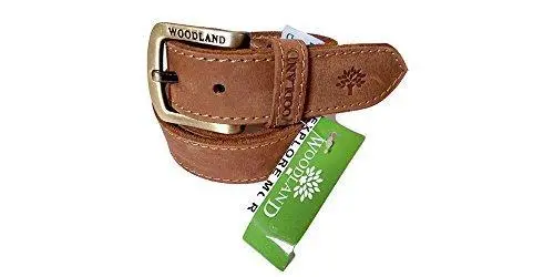 Woodland Men'S Stylish Leather Belt – Slim Fit, Durable Construction 1