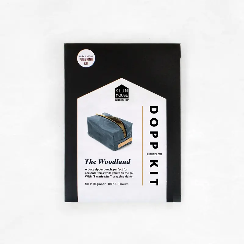 Woodland Toiletry Kit Pattern – Waterproof & Structured Layout 1