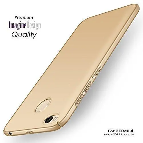 Wow 360° All-Around Protective Case For Xiaomi Redmi 4 – Champagne Gold Finish 1
