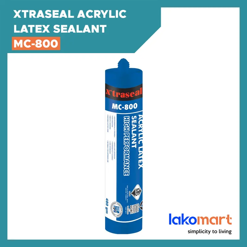 Xtraseal Mc-800 Acrylic Latex Sealant – Paintable Interior-Use Caulk (480 G, White) 1