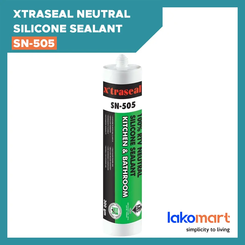 Xtraseal Sn-505 Neutral-Cure Rtv Silicone Sealant – Anti-Mold, Waterproof Kitchen & Bath Caulk (300G, Clear/White) 1