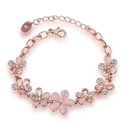 Youbella Rose Gold-Plated Crystal Bangle For Women And Girls 1