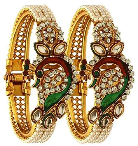 Youbella Traditional Gold-Plated Bangle Set For Women And Girls 1