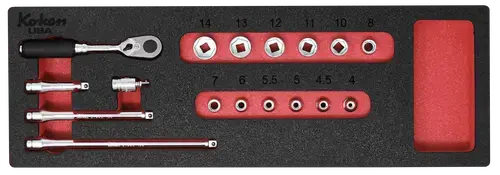 Z-Series 17-Piece 1/4" Drive Metric Socket & Accessories Set (Foam-Packaged) 1