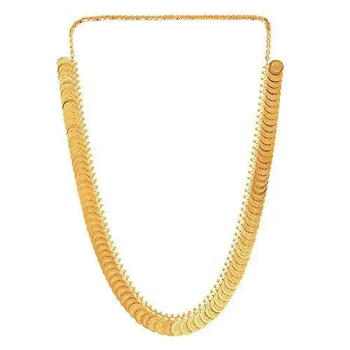 Zeneme Temple Coin Chain Necklace – Handcrafted Gold-Plated Layered Design For Women 1