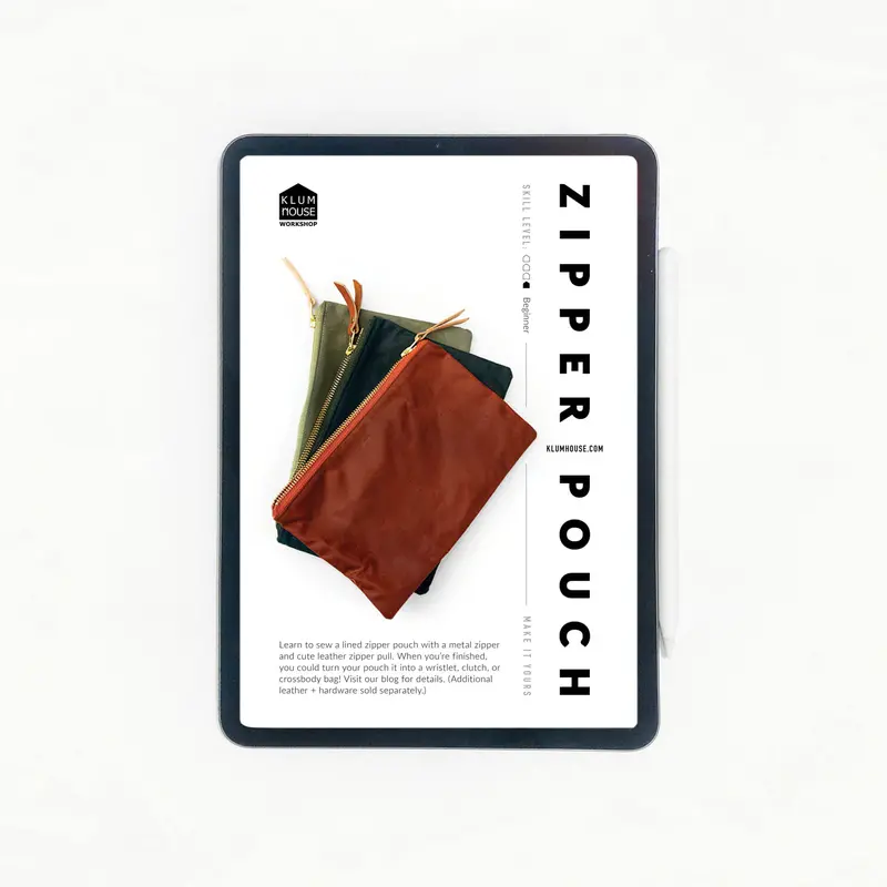 Zipper Pouch Digital Pdf Sewing Pattern – Instant Download 1