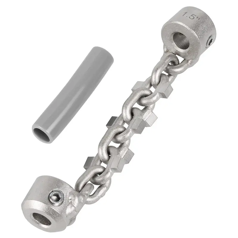 1-1/4" To 1-1/2" Carbide Chain Knocker – Compatible With 1/4" Snake Cable Systems 1