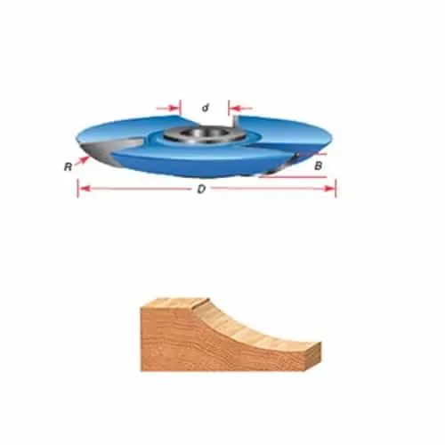 Amana Tool Sc502 3/4-Inch Stock Rabbeting & Panel Router Bit – 1-1/4-Inch Bore, Carbide-Tipped 1