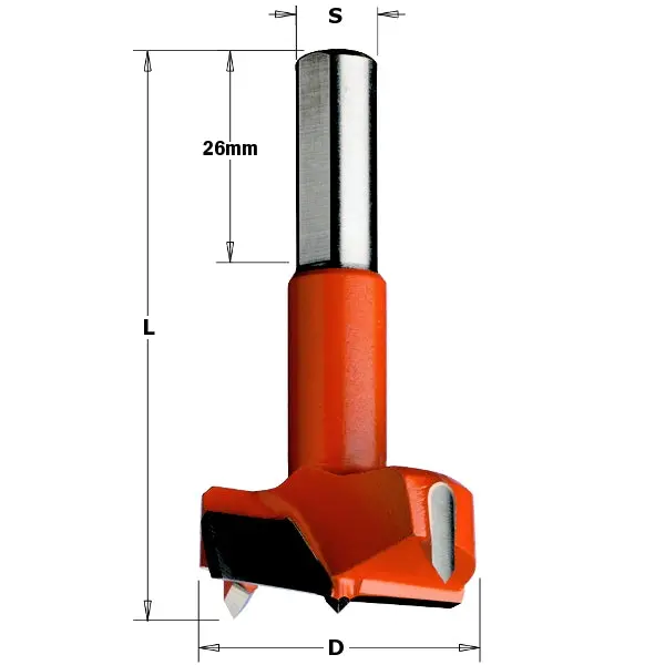 Cmt 369.160.11 Hinge Boring Bit – 16Mm Diameter, Solid Carbide 1