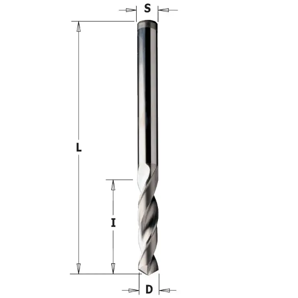 Cmt 3X27X55Mm Right-Hand Twist Drill Bit – High-Speed Steel For Metal And Wood 1