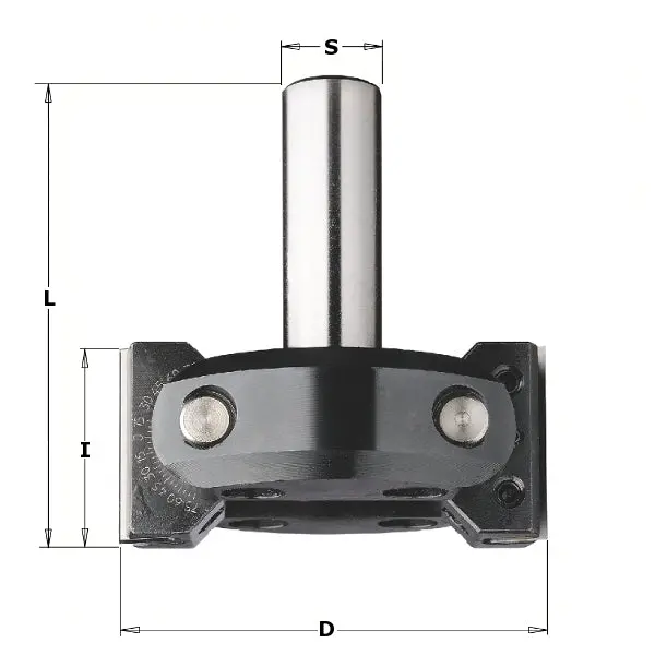 Cmt 663.201.11 Adjustable Cnc Chamfering Router Bit — 3-11/32" Dia, 20Mm Shank 1