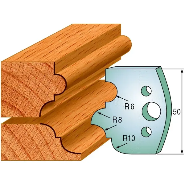 Cmt 690.520 Pair Of Profiled Shaper Knives – Custom Profiles For Cabinet & Millwork Applications 1