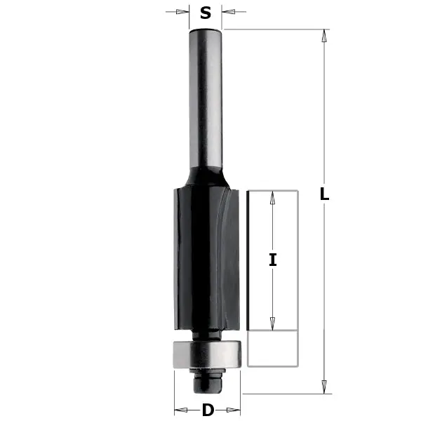 Cmt 80604 Contractor-Grade Flush Trim Router Bit – 1/2" Dia, 1/4" Shank 1