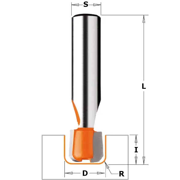 Cmt 881.512.11 Solid Surface Drainboard Router Bit – Precision Flush-Trim Profile 1