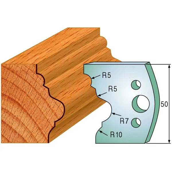 Cmt Profiled Shaper Knife Pair – 690.508 Series, Precision Ground For Woodworking Cutters 1
