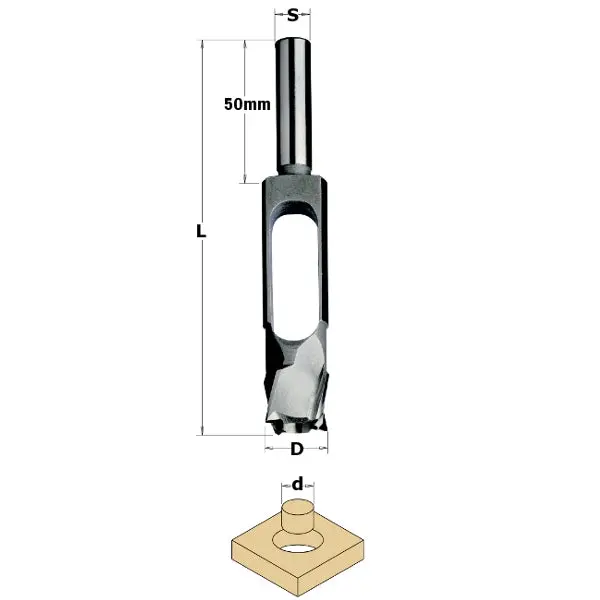 Cmt Tenon And Plug Cutter – 1-3/8" Diameter Precision Woodworking Tool 1