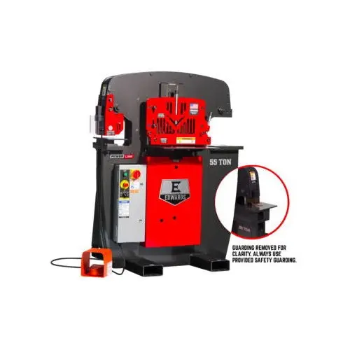 Edwards 55231512 55-Ton Hydraulic Ironworker With Powerlink Control And Copper Notching Capability 1