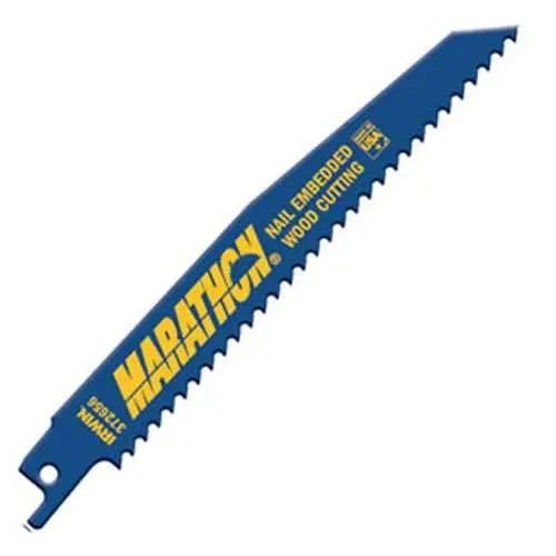 Irwin 372156B Reciprocating Saw Blade – 12" Length, 6 Tpi, Wood & Nail-Cutting 1