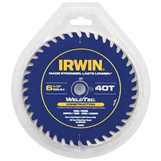 Irwin Marathon Carbide Circular Saw Blade – 6-1/2-Inch, 40-Tooth Cordless Optimized 1