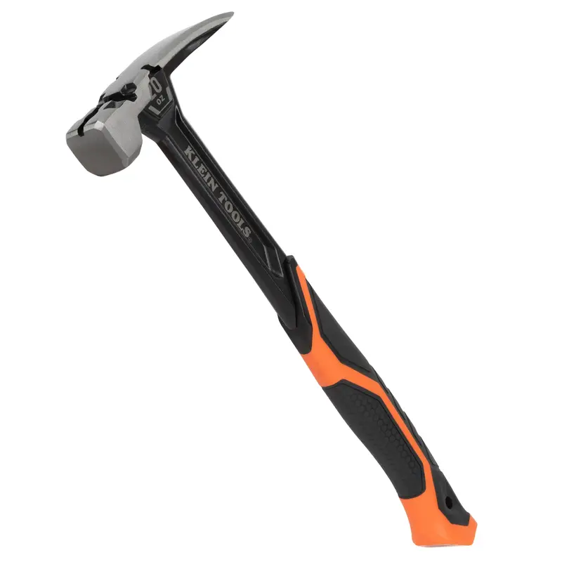 Klein 20-Ounce Smooth-Face Steel Claw Hammer – Balanced Weight & Ergonomic Grip 1