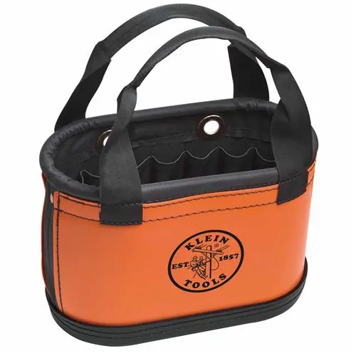 Klein Tools 5144Hbs Heavy-Duty Oval Hard Body Bucket With Reinforced Handle 1