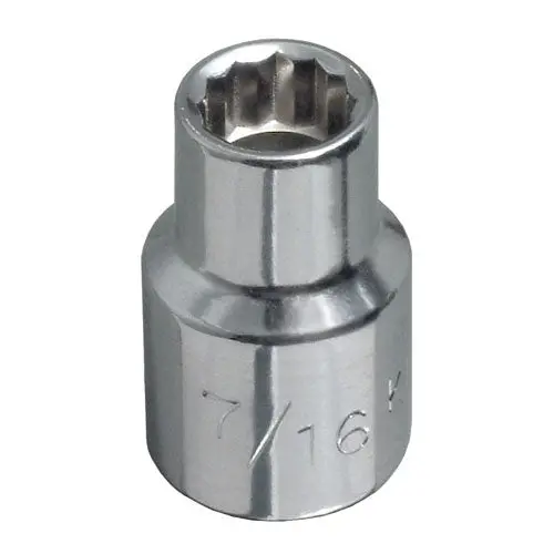 Klein Tools 65806 1/2-Inch Drive 13/16-Inch 12-Point Standard Socket – Chrome Finish 1