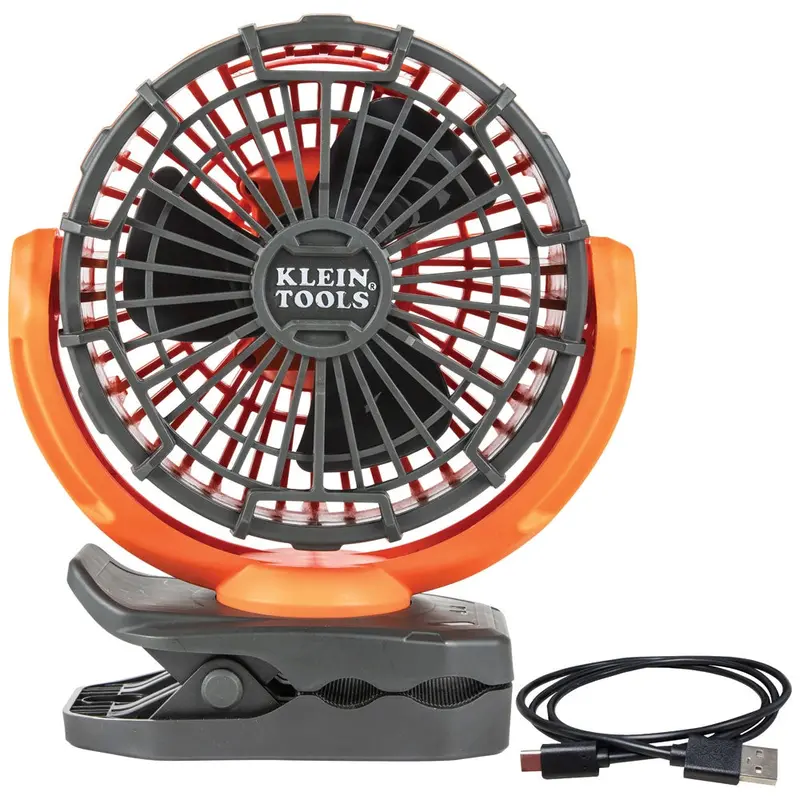 Klein Tools Rechargeable Jobsite Fan – Portable Personal Cooling Solution (Model Pjsfm1) 1