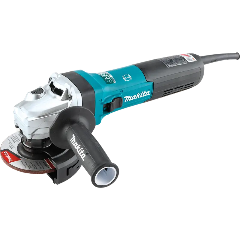 Makita 4-1/2-Inch Angle Grinder — 15-Amp, Variable Speed (2,800–11,500 Rpm), Sjs Ii Safety System 1