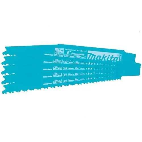 Makita 723080-A-5 Reciprocating Saw Blade Pack — 6" Length, 5-Pack 1