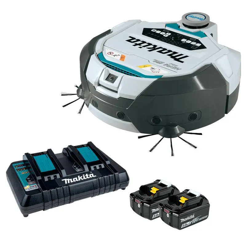 Makita Drc300Pt Smart Robotic Vacuum – 18V X2 Lxt Brushless, Hepa Filtration, 5.0Ah Kit 1