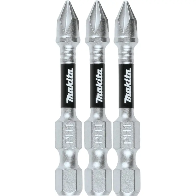 Makita E-00767 #1 Phillips Power Bit – 2-Inch Hex Shank, 3-Pack 1
