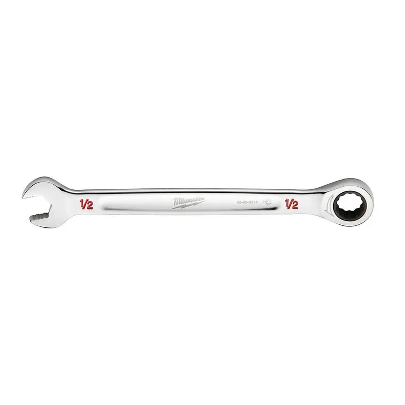 Milwaukee 1/2" Sae Ratcheting Combination Wrench – Dual-Sided, Compact Profile 1