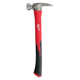 Milwaukee 21-Ounce Milled Face Hammer – Fiberglass-Reinforced Poly Handle 1