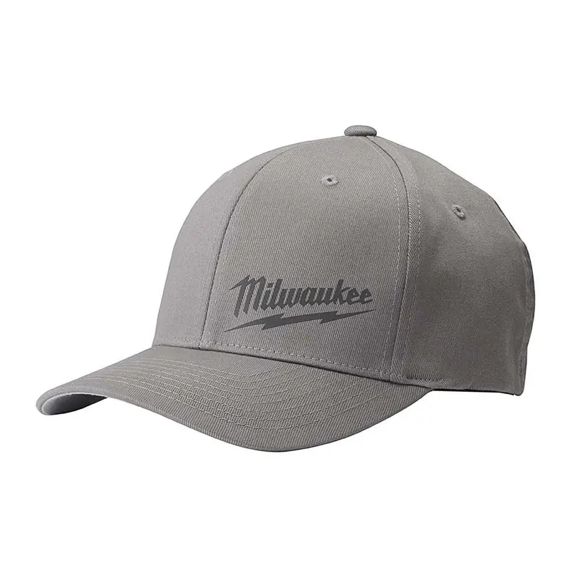 Milwaukee 504G-Lxl Gray Fitted Baseball Cap – Large/X-Large 1