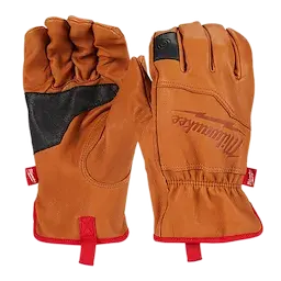 Milwaukee Goatskin Leather Work Gloves – 6-Pack, Flexible & Abrasion-Resistant 1