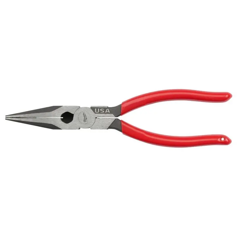Milwaukee Mt505 8" Long-Nose Pliers With Dipped Soft-Grip Handles 1